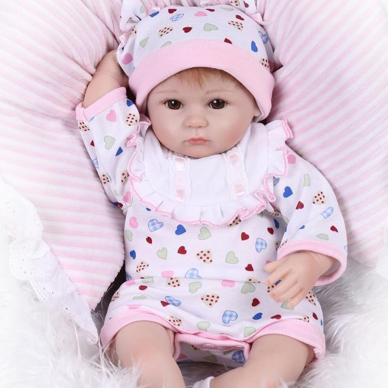 16 inch Lifelike Cloth Dolls Reborn Girl Dolls