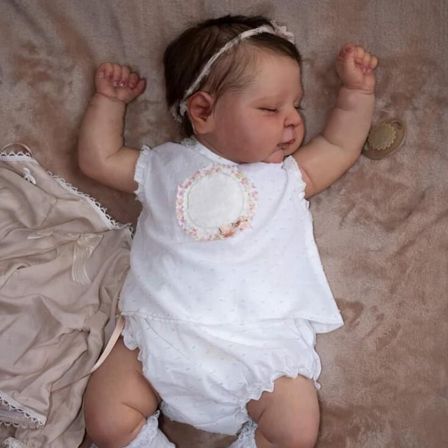 20 inch Reborn Doll Girls with Closed Eyes - Peaches