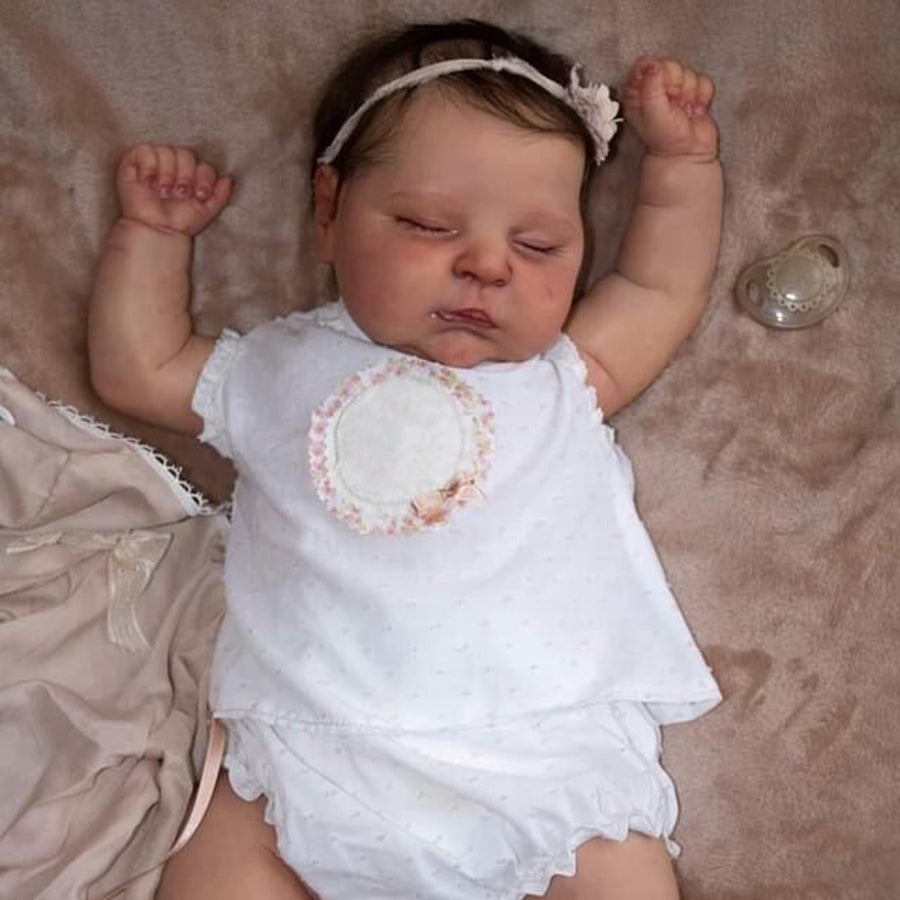 20 inch Reborn Doll Girls with Closed Eyes - Peaches