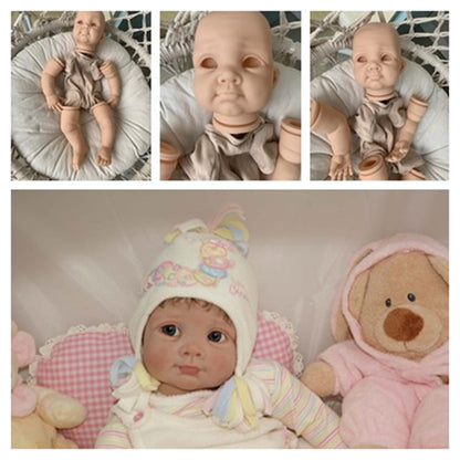 22 inch Biby DIY Unpainted Open Eyes Doll Kit