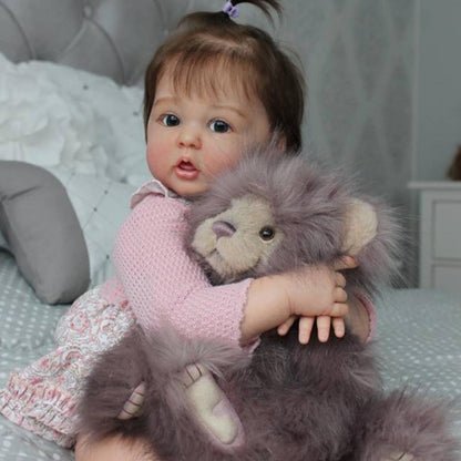 20/24 inch Abel Open Eyes Reborn Doll Girls with Hair