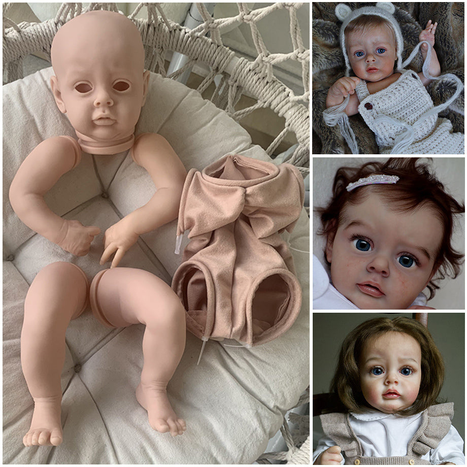 Chloe 21 inch Open Eyes DIY Reborn Doll Kit