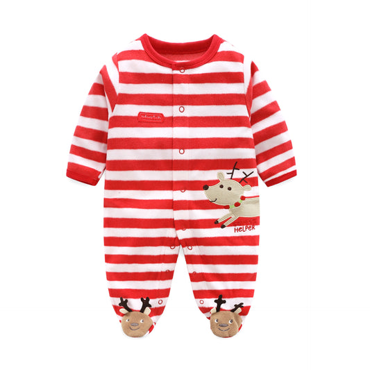 Stripe Long Sleeves Christmas Doll Clothes