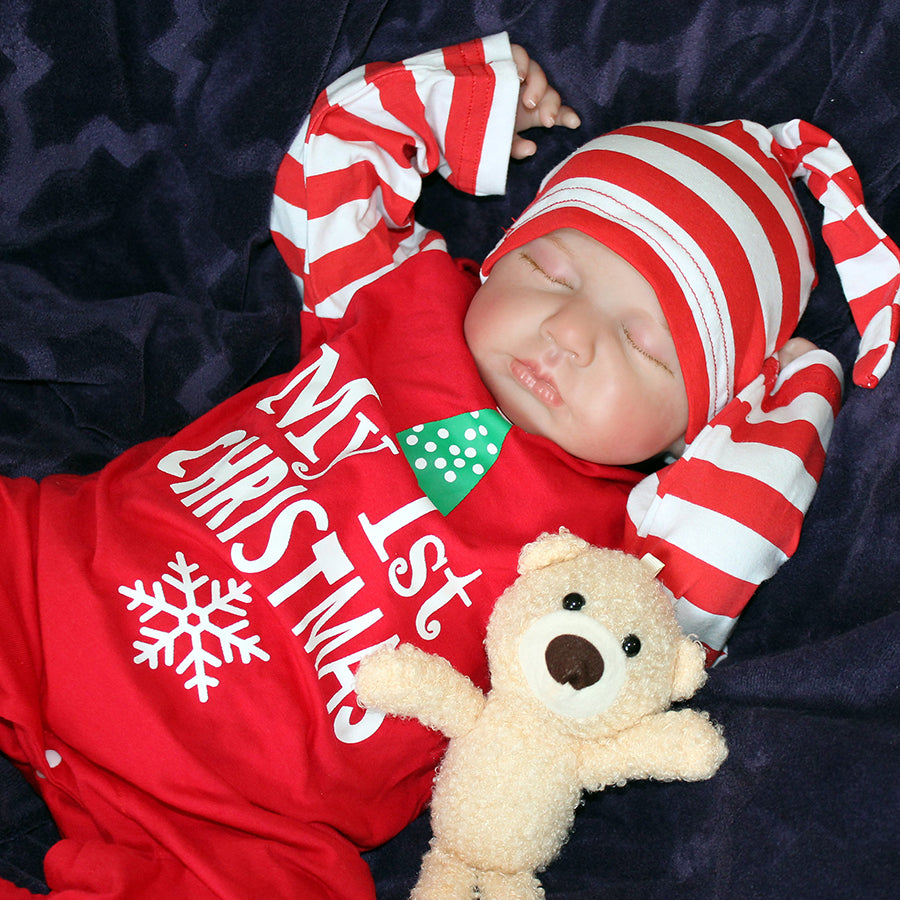 20 inches Closed Eyes Christmas Reborn Baby Girl/Boy-Loulou