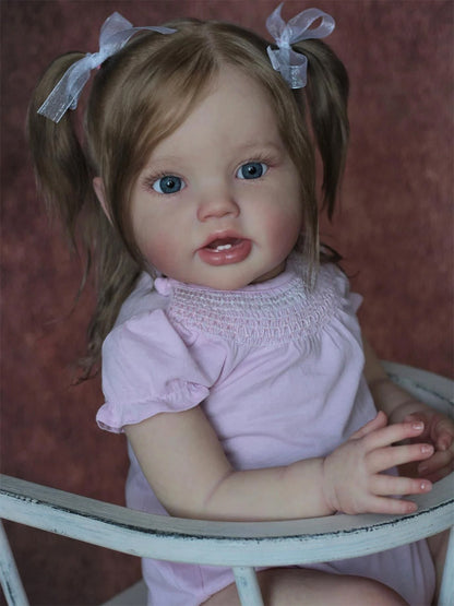 Isabel 60cm Open Eyes Root Hair Reborn Toddler-Lottie