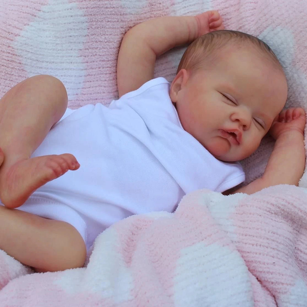 19 Inch Lifelike Close Eyes Reborn Dolls-Quinbee