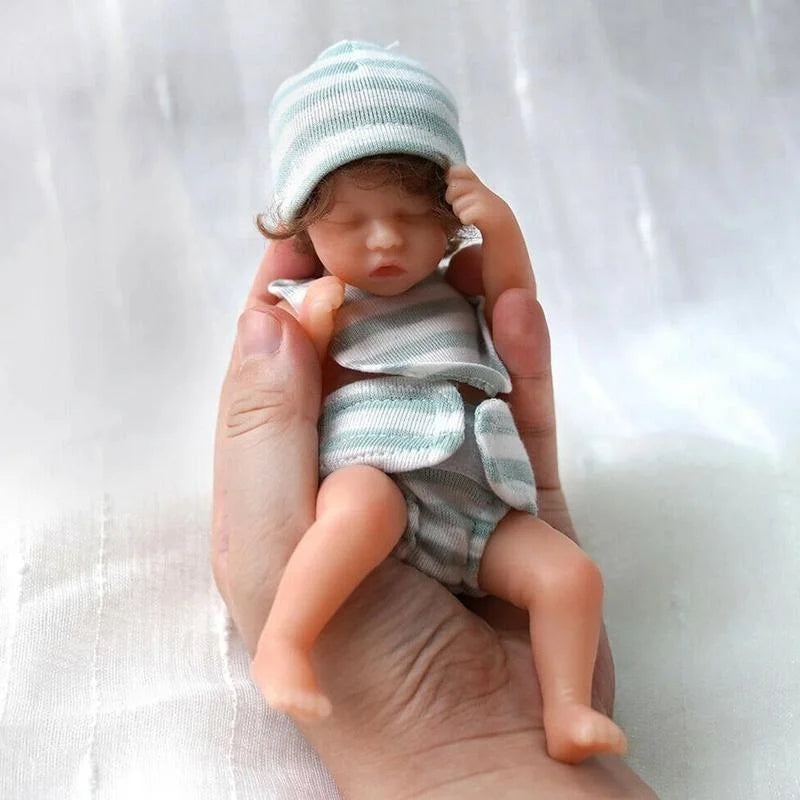 6 inch 15cm Mini Sleeping Reborn Doll - Twin A