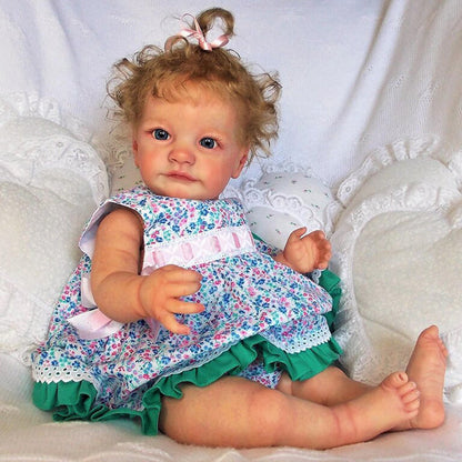 24 inch Fabian Open Eyes Short Hair Lifelike Reborn Baby Dolls