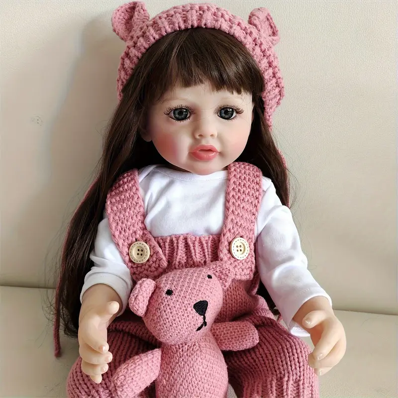 22 inch Reborn Girl Dolls Cheryl with long hair