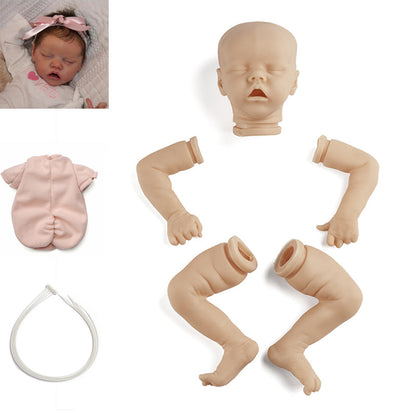 17 inch Double A Close Eyes DIY Unfinished Unpainted Doll Kit