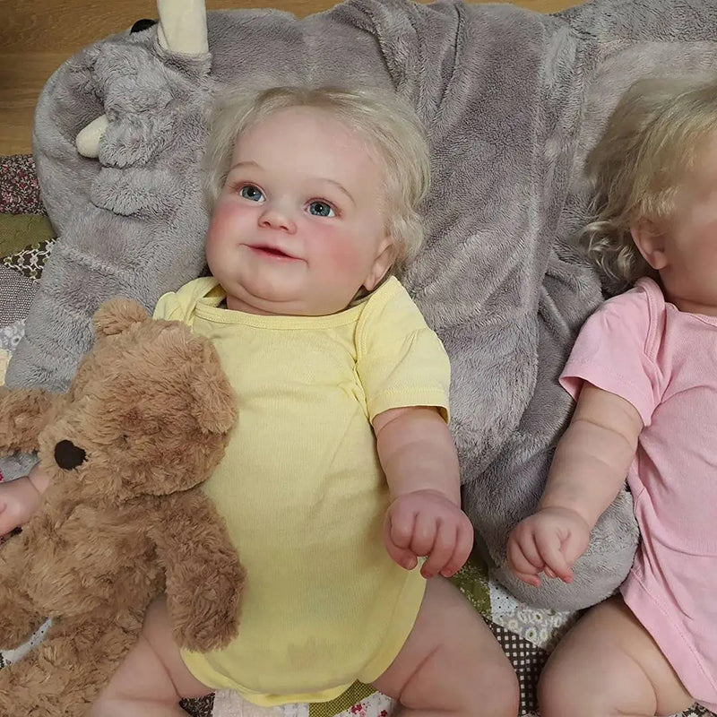 20 Inch Lifelike Amelia and Marvin Open Eyes Reborn Twins Dolls