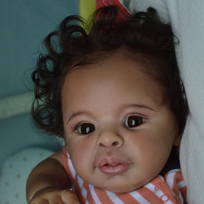 21 inch Reborn Doll Girls with Dark Skin - Anthony