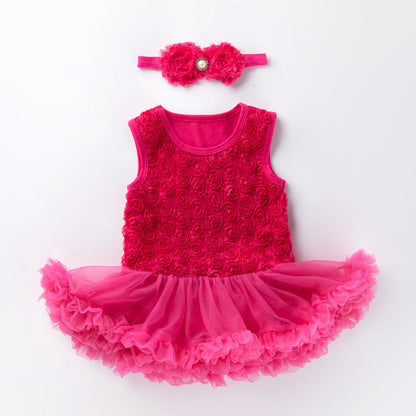 22-23 inch pink oblique reborn doll dress