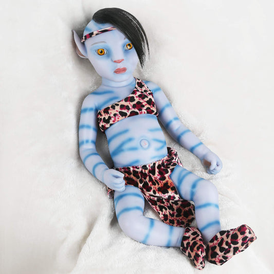 12 inch Open Eyes Reborn Avatar boy/girl with hair