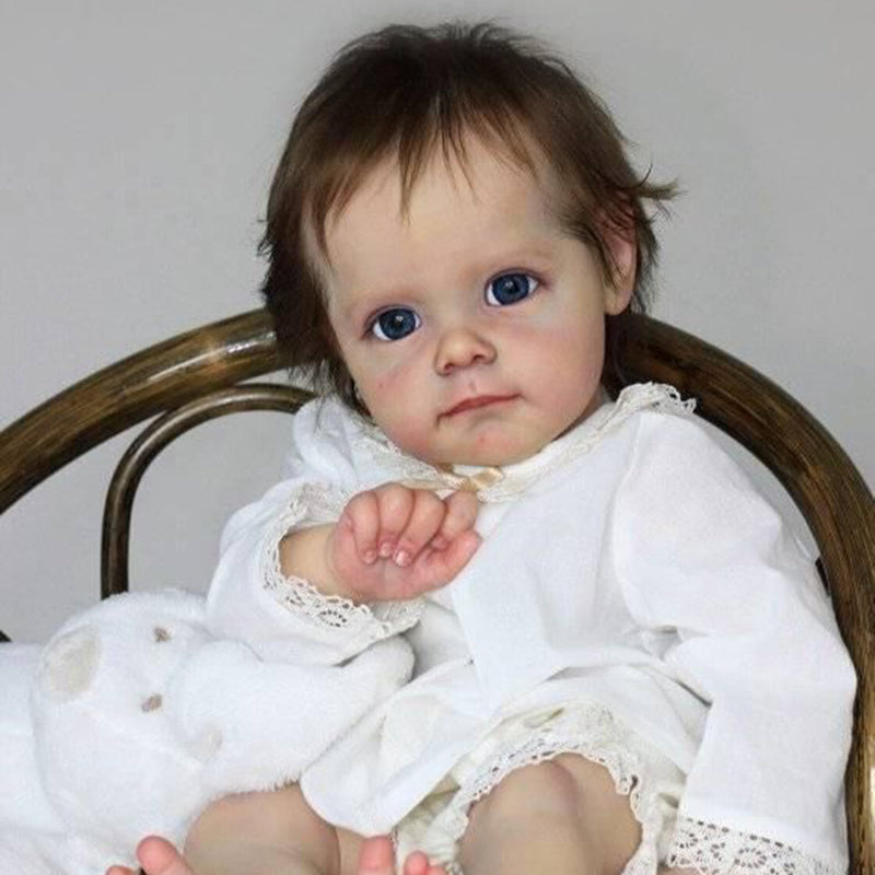 22 inch Sweet Kelly Open Eyes Short Hair Reborn Dolls Girls