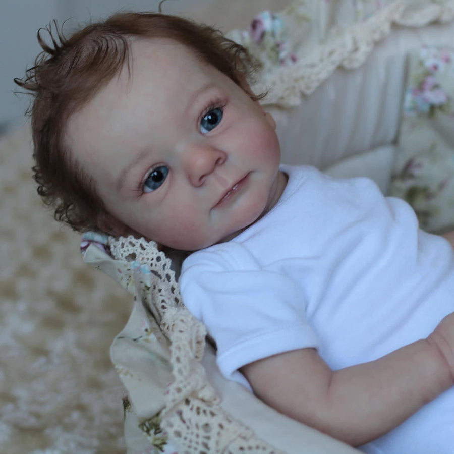 19 inch Felicia Reborn Dolls with open eyes and short hair