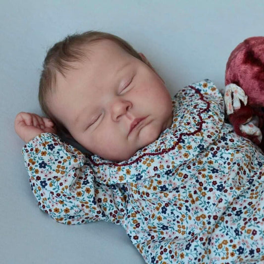 Sylvia 20 inch Reborn Doll with Closed Eyes - Peaches