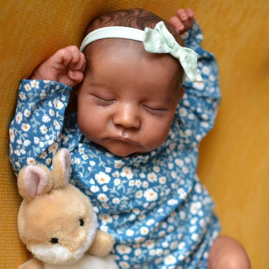 18 inch Realistic African Reborn Dolls Elaine-Levi