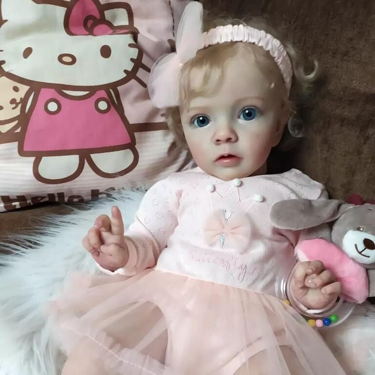 Realistic Reborn Dolls Vera 24 inch/60 cm with Blonde Hair-Missy