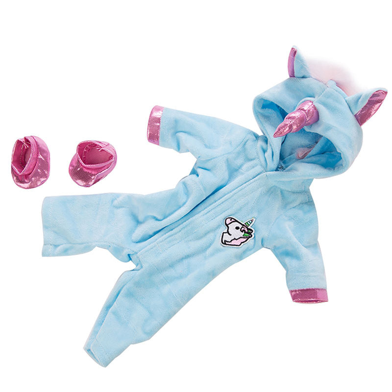 17-18 inch Cartoon Unicorn Reborn Doll Clothes