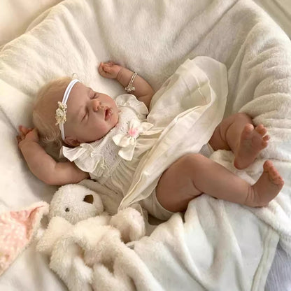 Reborn Dorothy Doll 22 Inch with Closed Eyes Blonde Hair-Alexis