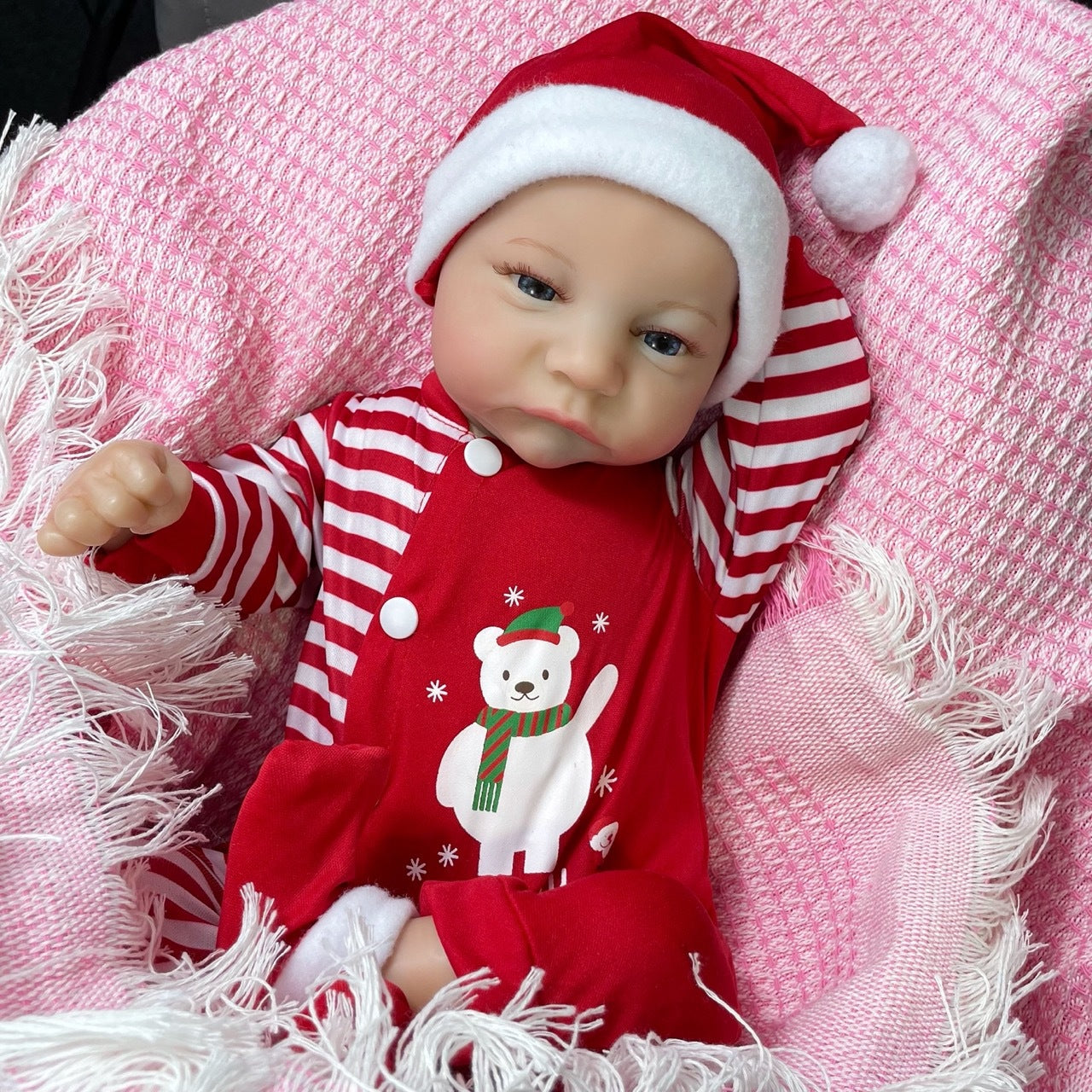 18 Inch Lifelike Moira Reborn Dolls With Christmas Clothes- Levi