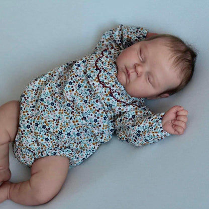 Sylvia 20 inch Reborn Doll with Closed Eyes - Peaches