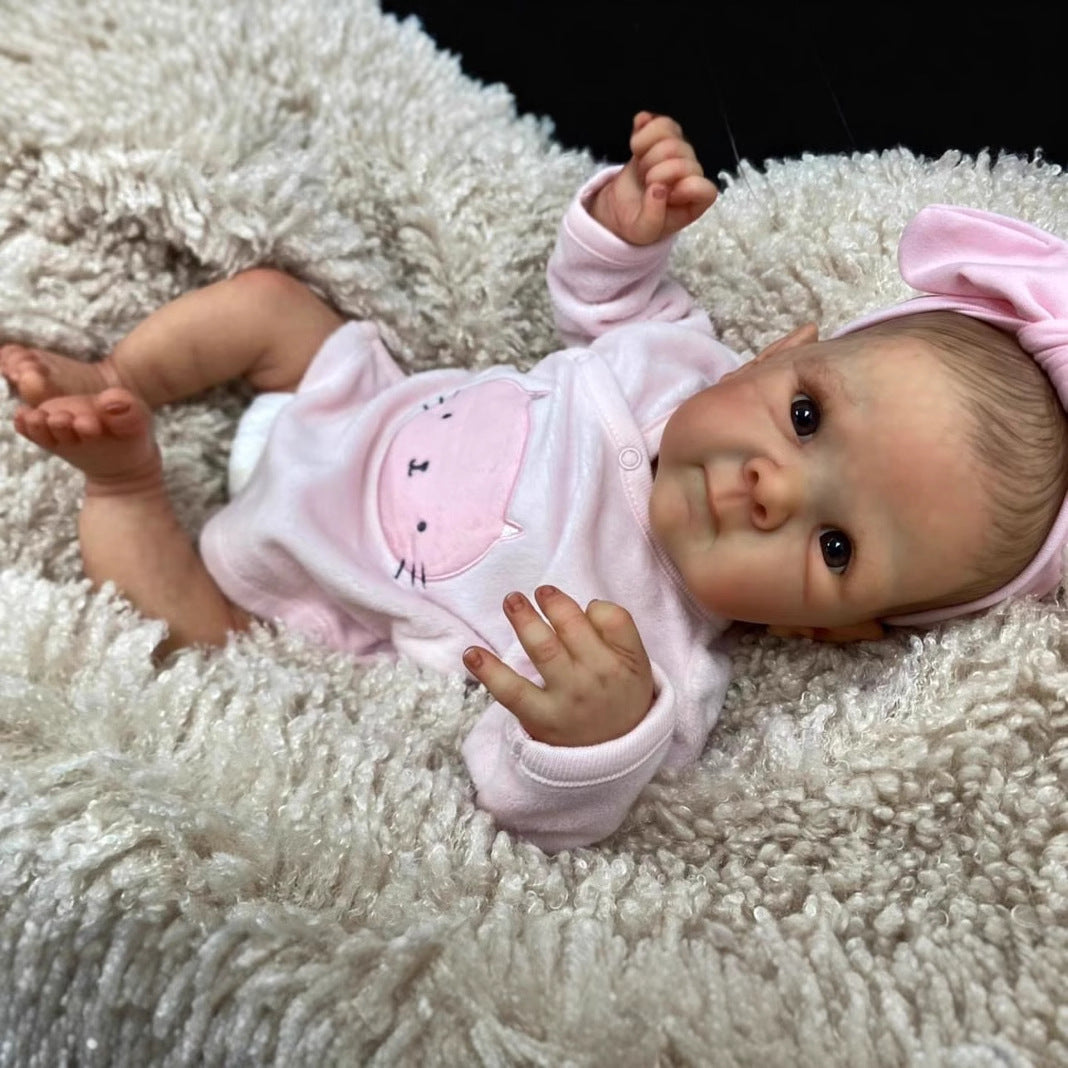 18 inches Open Eyes Cloth Body Reborn Doll-Bettie