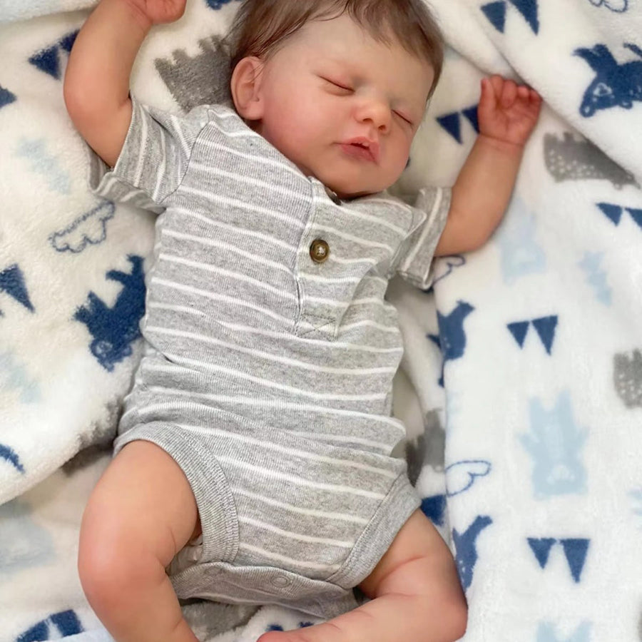 18 Inches Greg Lifelike Closed Eyes Reborn Doll-Sam