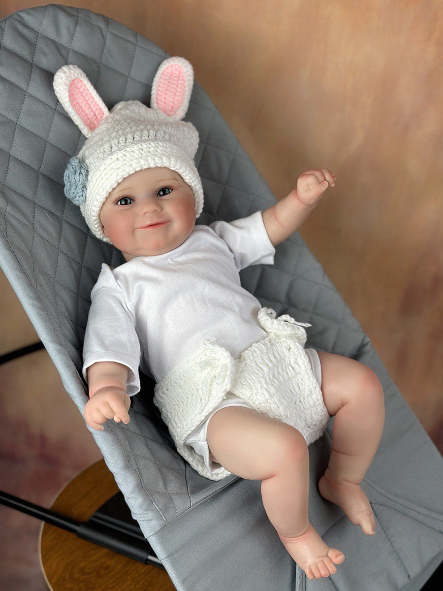 20 Inches Lifelike Cloth Body Open Eyes Reborn Doll-Maddie