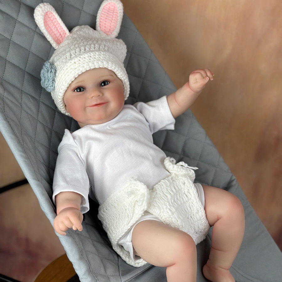 20 Inches Lifelike Cloth Body Open Eyes Reborn Doll-Maddie