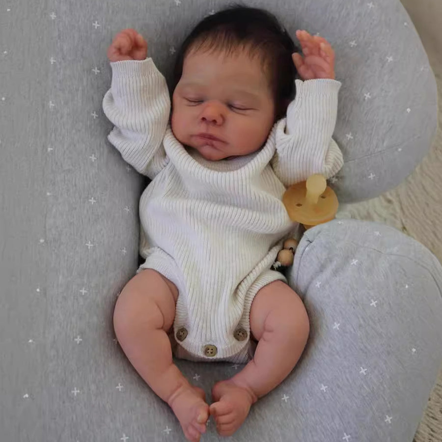 20inch/50cm Purple Sleeping Reborn Dolls with Short Hair-Marley