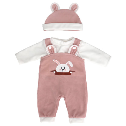 Cute Bear Clothes with Hat for 16-18 inch Reborn Baby Dolls