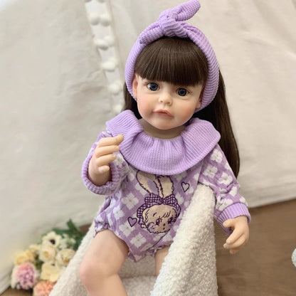 22 Inches Cute Reborn Doll Girl With Long Hair -Suesue