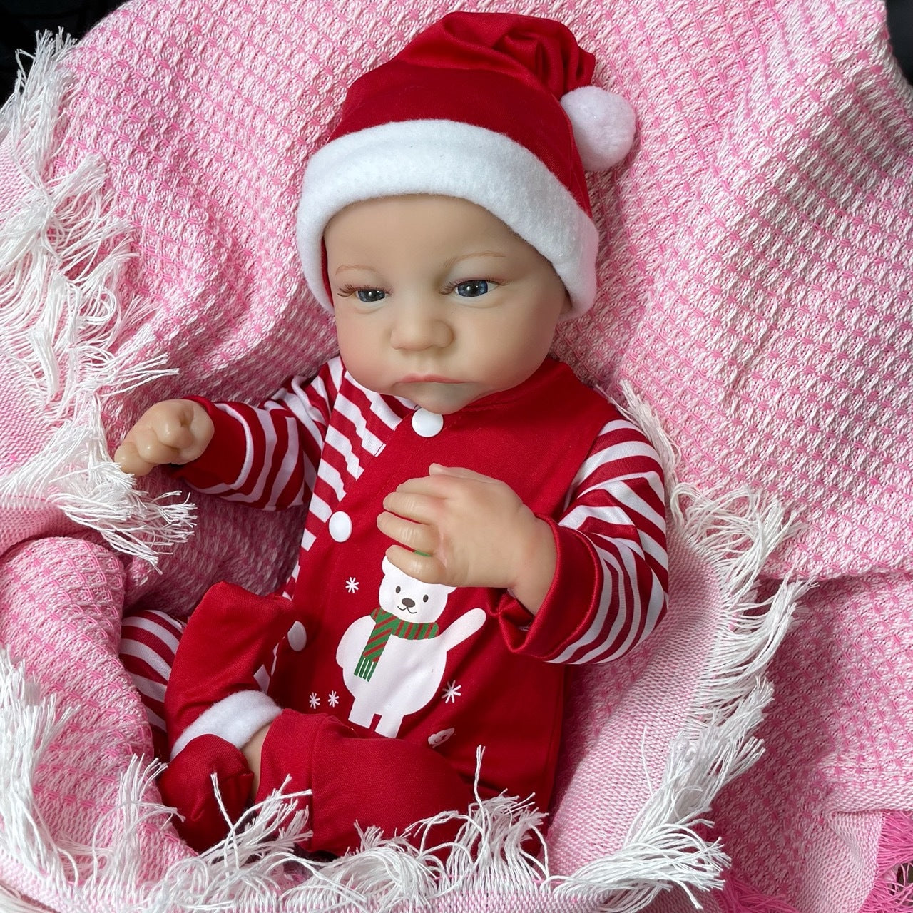 18 Inch Lifelike Moira Reborn Dolls With Christmas Clothes- Levi