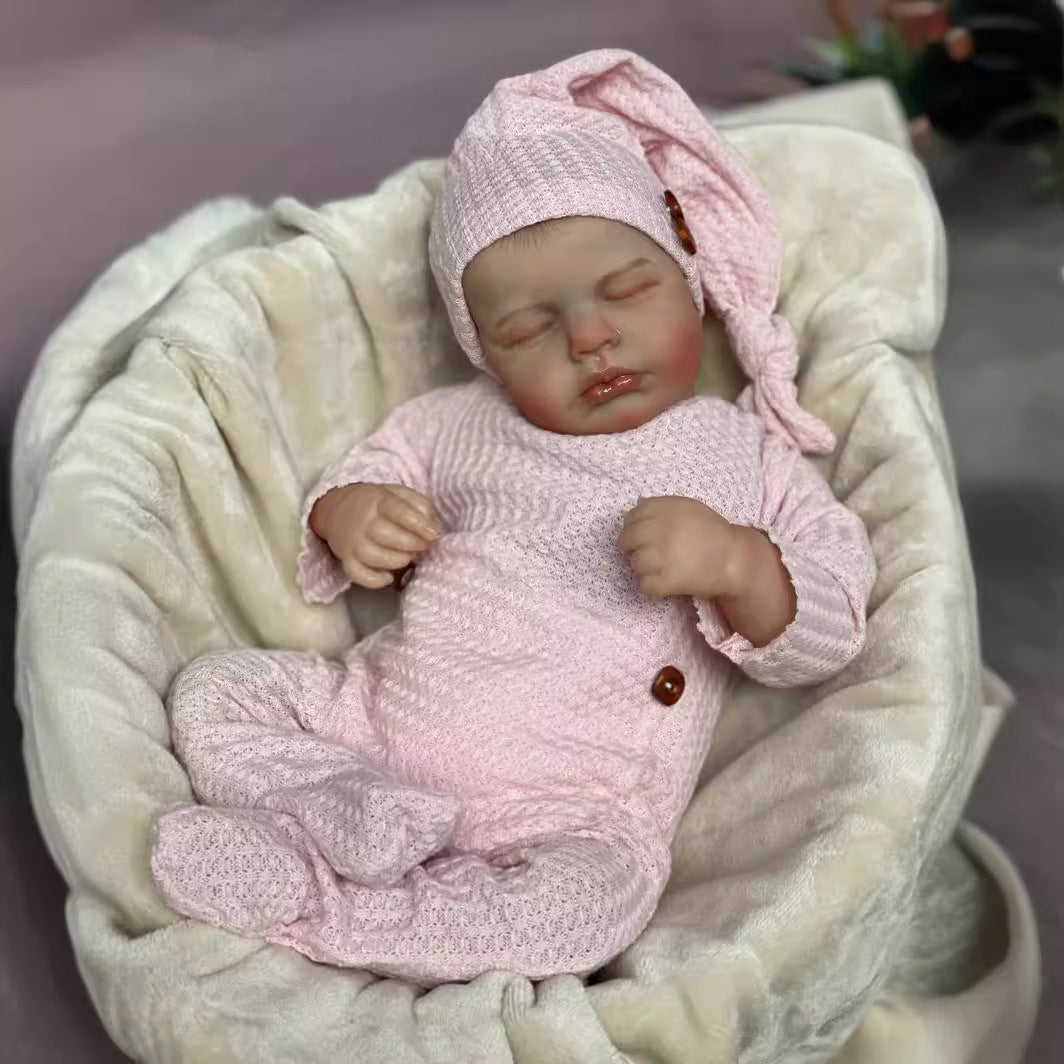 20 pollici Occhi Chiusi Vestiti Rosa Reborn Baby-Loulou