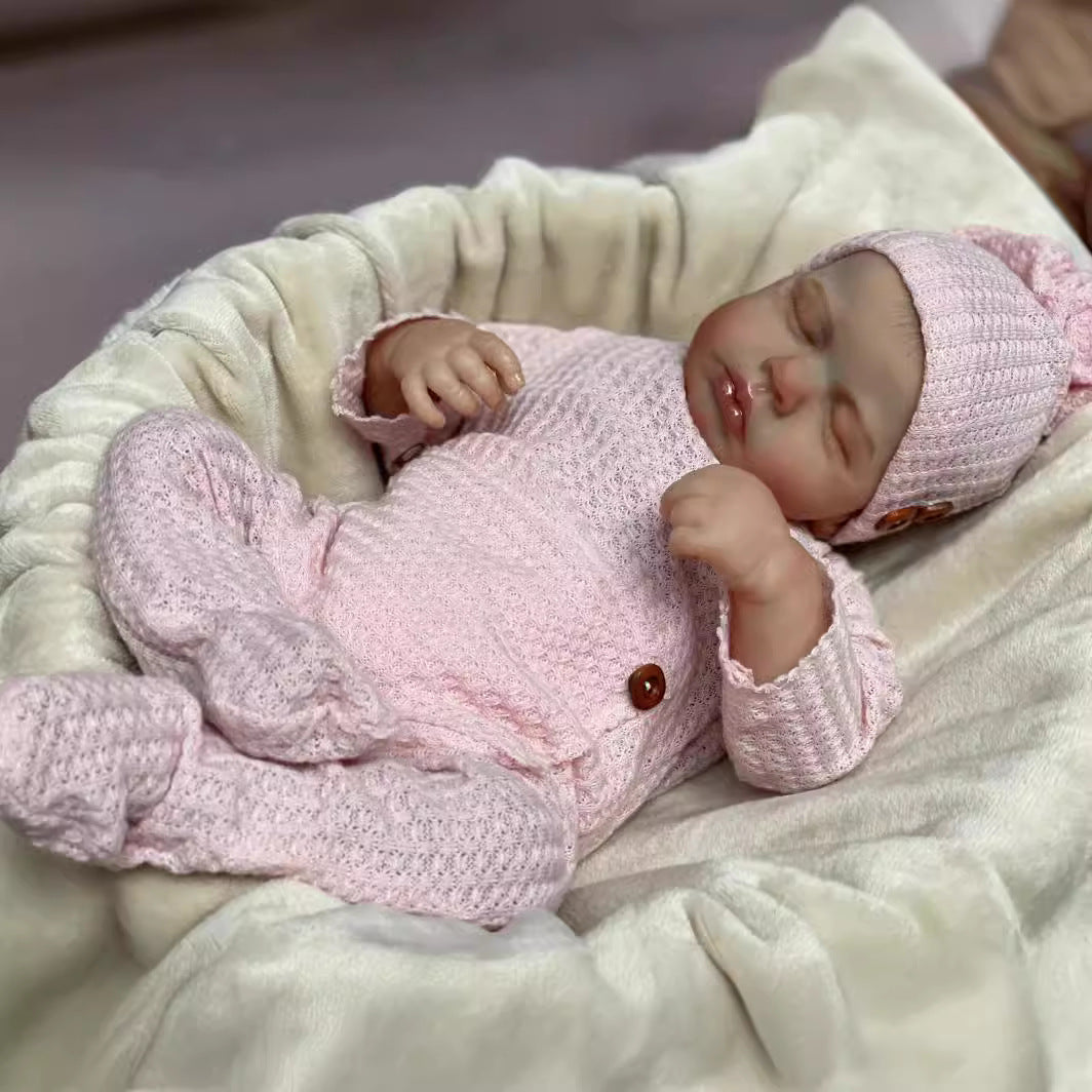 20 inches Closed Eyes Pink Clothes Reborn Baby-Loulou
