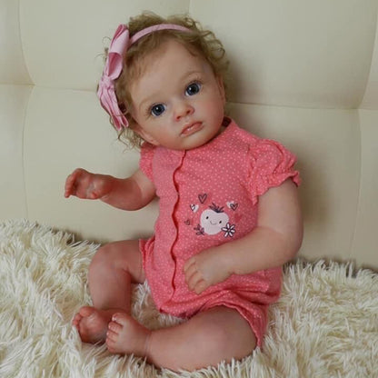 24 inch Renee Blonde Hair Reborn Dolls with Open Eyes