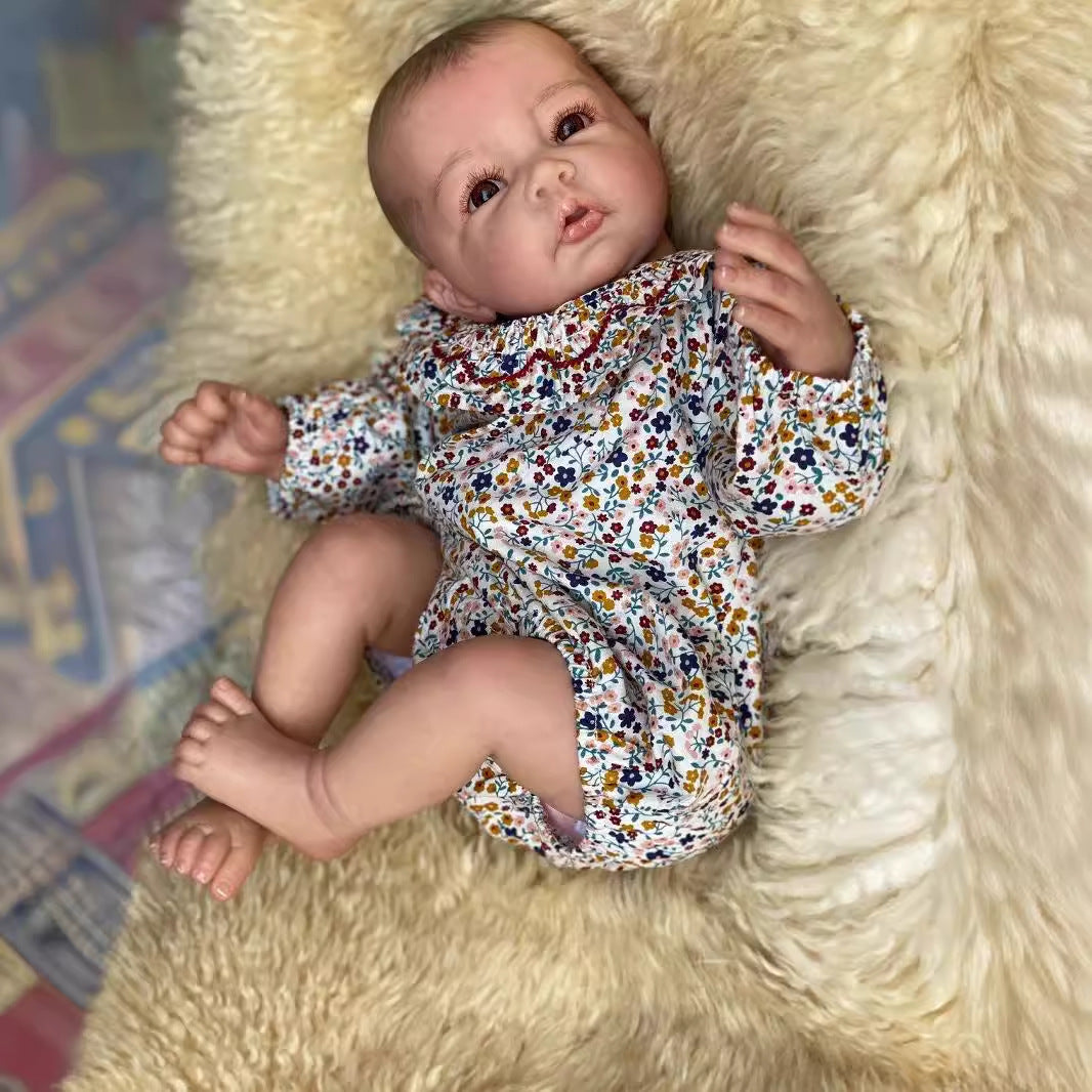 Rodney 20 inch Realistic open-eyed Reborn doll with drawn hair