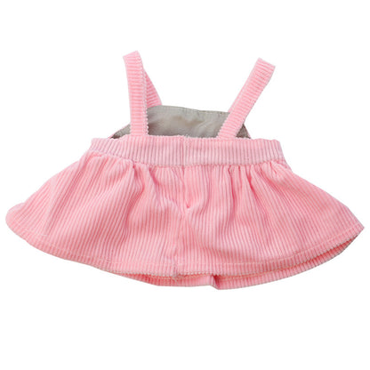 Cute Pink Clothes Set with Dress/Pants 3pcs for 18inch Reborn Dolls