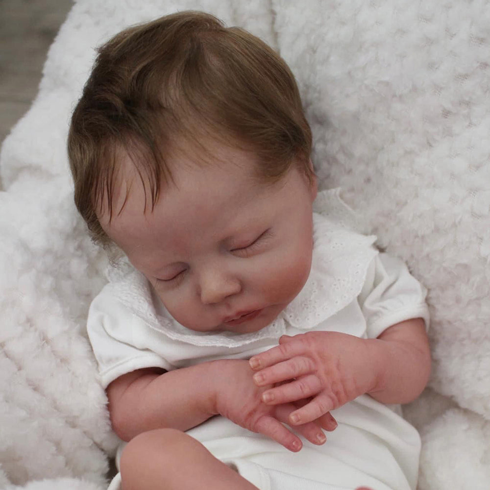 18 Inch Sweet Reborn Dolls Sleeping with Short Hair-Deliah