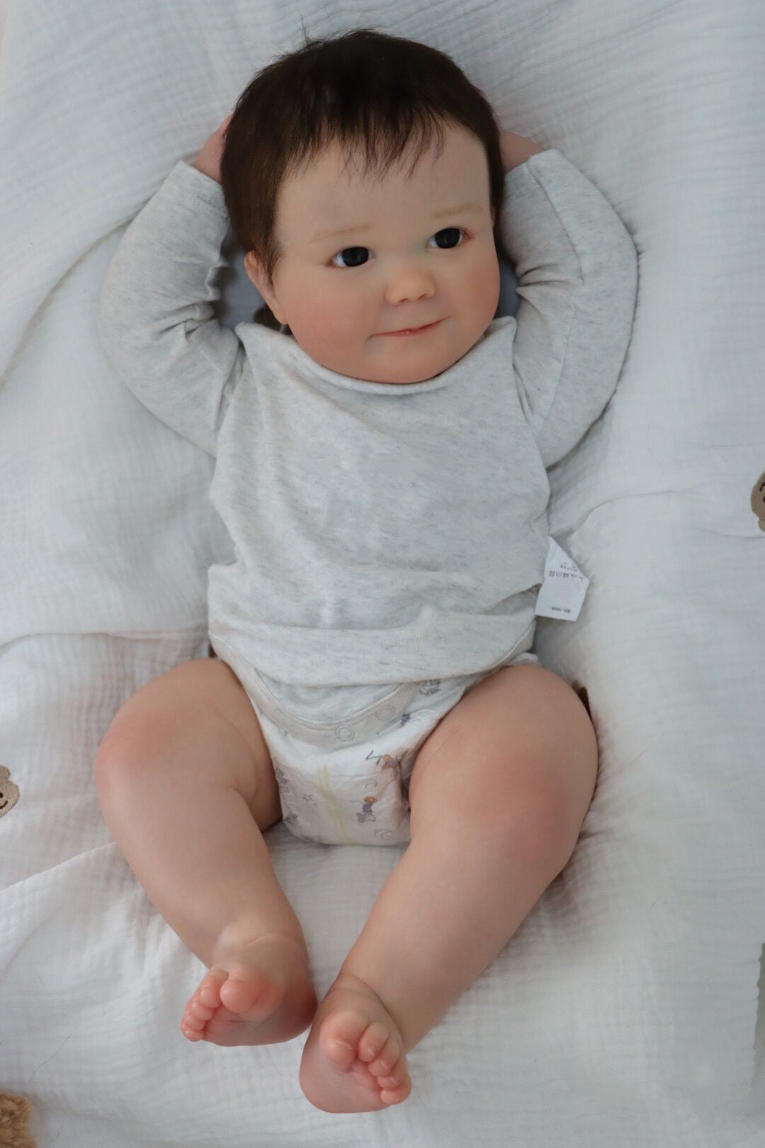 Erica 60cm Open Eyes Short Hair Reborn Doll-June Awake