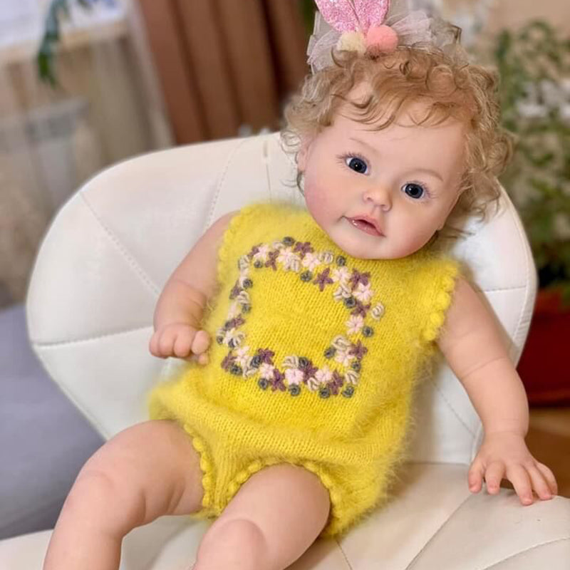 Julia 24 inch Reborn Doll with Open Eyes and Blonde Hair -Suesue