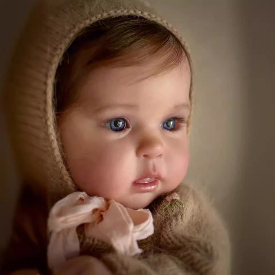 Barbara 19 inch reborn doll with blue eyes and short hair - Ward