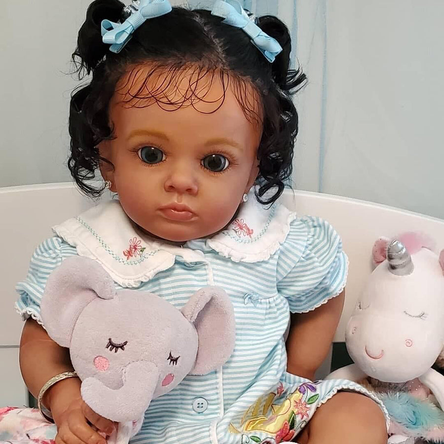 24 inch Penny Dark Skinned Reborn Dolls-All