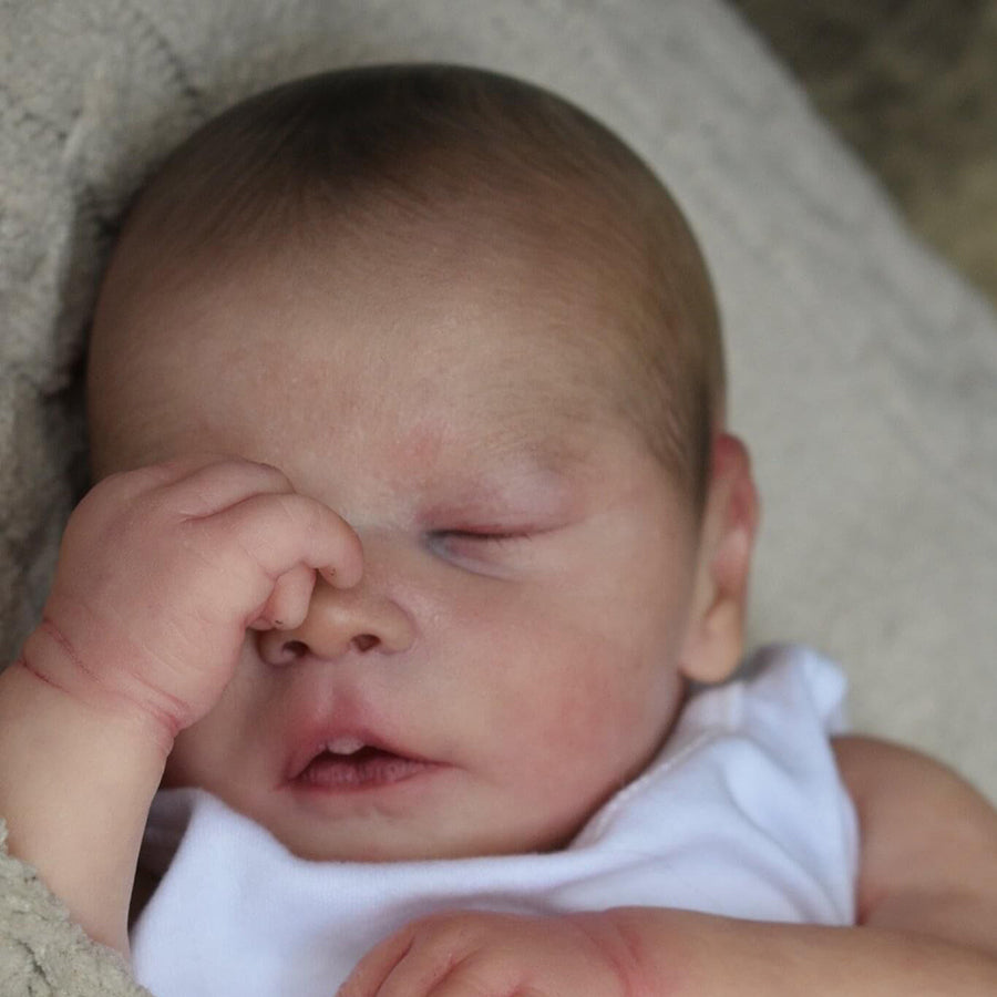 Kerwin 18 inch Reborn Doll Sleeping with Closed Eyes -Darren