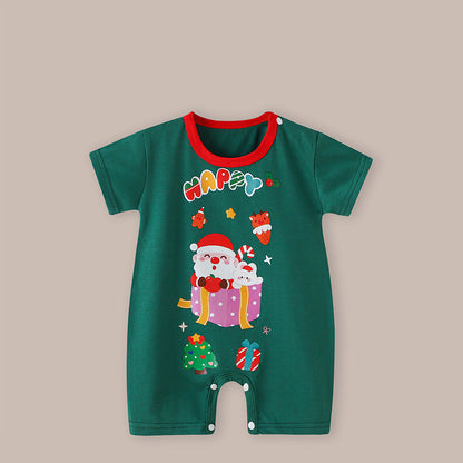 Christmas Short-Sleeved Romper for 22-24 Inches Reborn Dolls