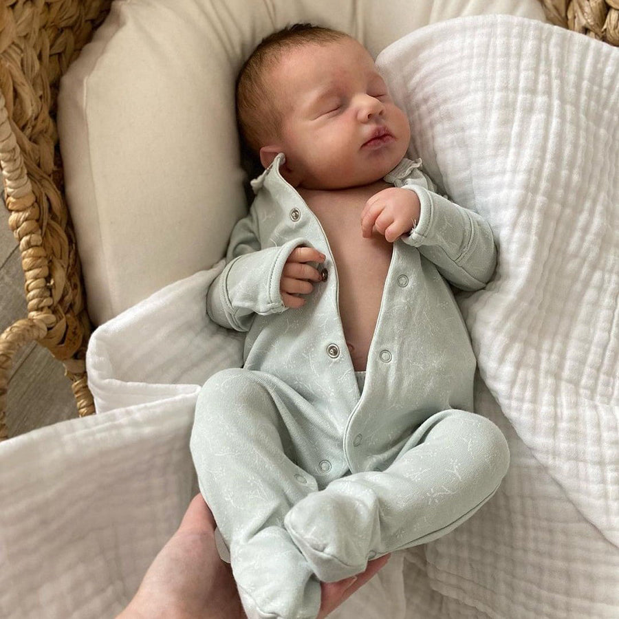 20 inch Reborn Dolls Sleeping for Boy with Short Hair -Loulou