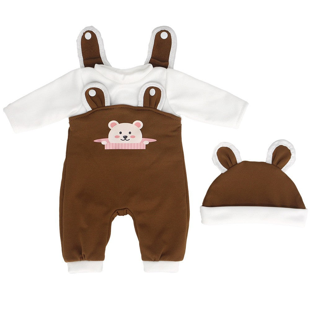 Cute Bear Clothes with Hat for 16-18 inch Reborn Baby Dolls