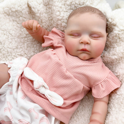 20 inch Realistic Kitty Sleeping Reborn Dolls - Peaches